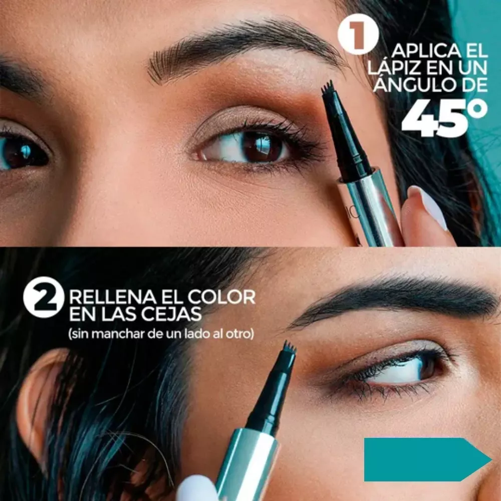Lápiz Delineador de Cejas - Efecto Microblading