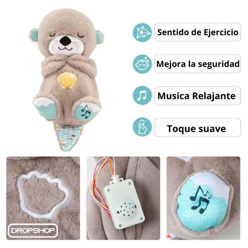 Peluche Nutria De Apego Con Respiración